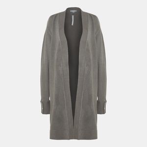 Long Cardigan - Dark gray melange - Ladies