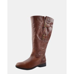 Abigail Bigger Calf Leather Brown Boot 