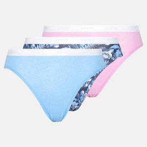 Bonds Girls Bikini Briefs 5 Pack - Floral Green/Pink