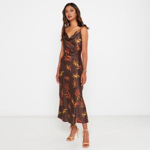 Akilina Midi Dress Ornica Brown South Africa | Zando