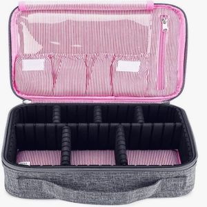 1pc Black Drawstring Large Capacity Travel Storage Makeup Bag For Women  Girls