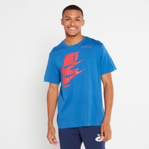 M Ess+ Sport T-shirt Marina Blue Red Multi Nike | South |