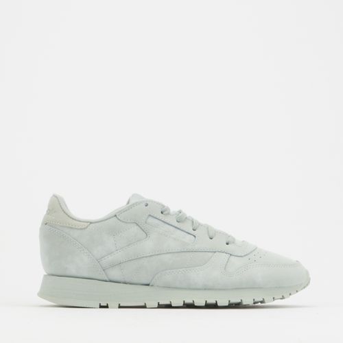 Women's Classic Leather Sneakers in White/Grey