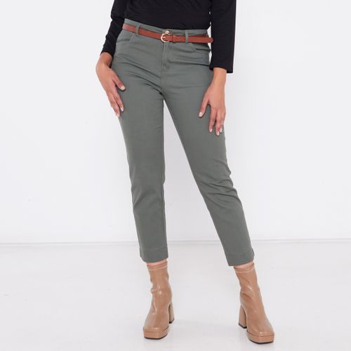 Emerald Green Super Belted Pant, Pants