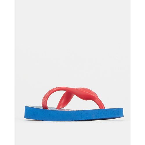 red and blue havaianas