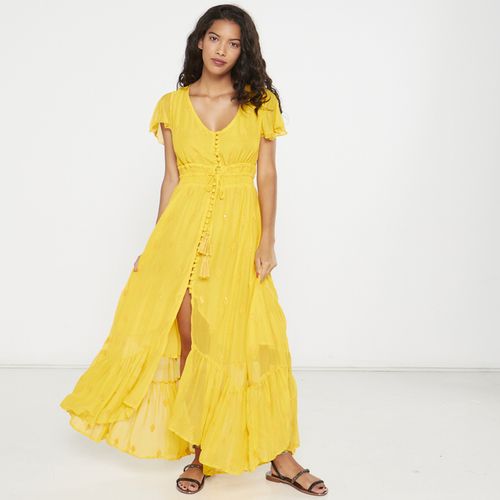 Drawstring Maxi Dress - Yellow UB Creative | South Africa | Zando