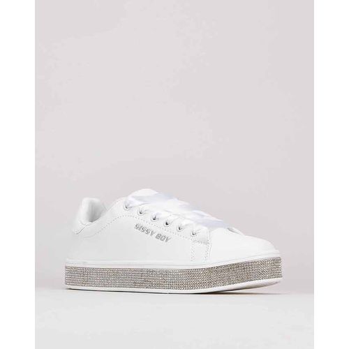Duchess Sneaker With Bling Sole White 