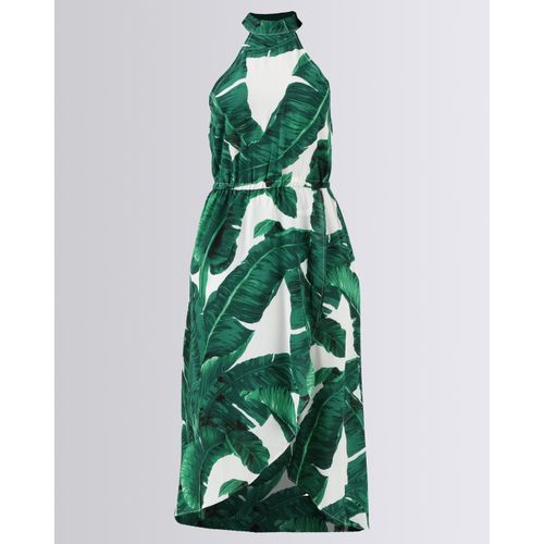ax paris green leaf dress
