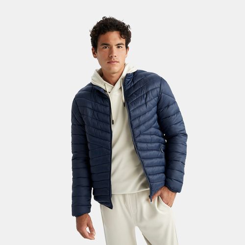 Fit Standard Fit Puffer Jacket Navy DeFacto | South Africa | Zando