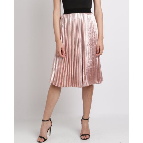 New Look New Look Satin Pleated Midi Skirt Shell Pink | Zando South Africa