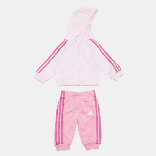 Infant 3S Shiny Tracksuit Clear Pink/Preloved Fuchsia adidas | South ...