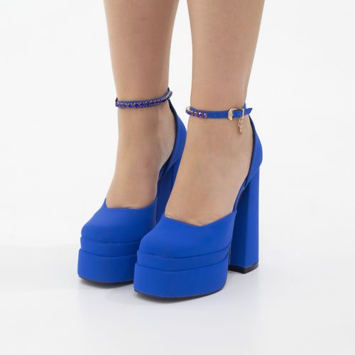 Amazon.com: Elegant Italian Suede Woman Shoes Color Royal Blue : Clothing,  Shoes & Jewelry