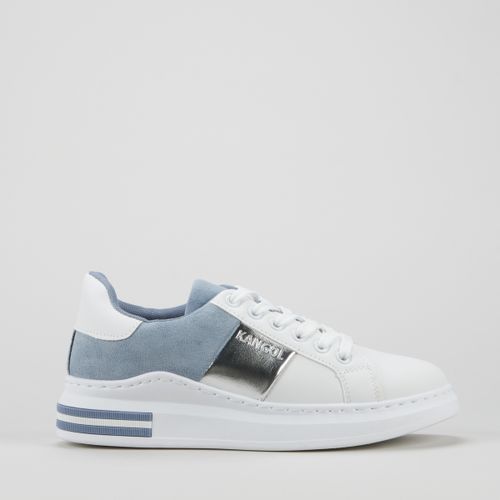 Plain & Metallic Low Cut Sneakers White/ Blue Kangol | South Africa | Zando