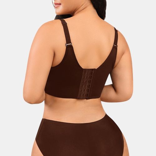 Shaping Full Coverage Push-up Bra Chestnut Brown Pear Shapewear
