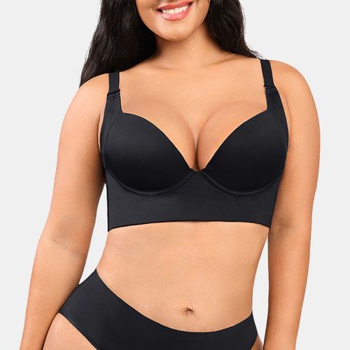 Shaping Full Coverage Push-up Bra Black Pear Shapewear, South Africa