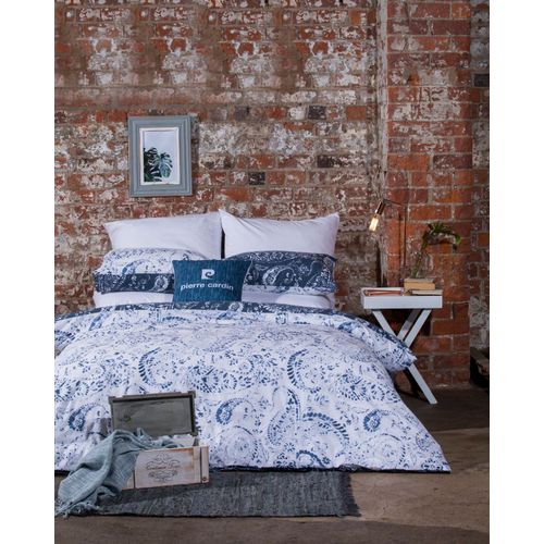 Pierre Cardin Pierre Cardin Indigo Paisley Duvet Cover Set Grey