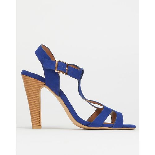 cobalt block heels