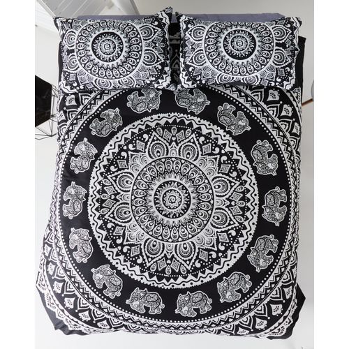 Utopia Utopia Mandala Duvet Cover Set Black Zando South Africa