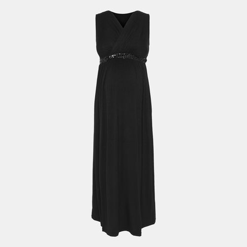 Maternity Evening Maxi with Sequin Detail Black Absolute Maternity ...