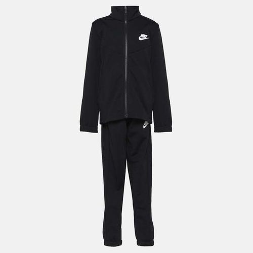 Boys Poly Tracksuit Nsw Black White Nike 