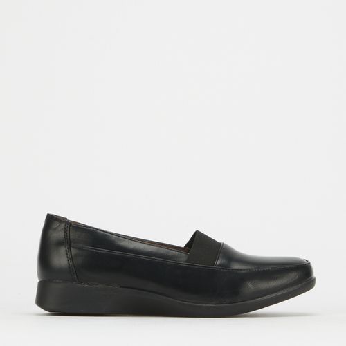 Classic Loafers with Elasticated Vamp Edge PSL2242 - Black TTP | South ...