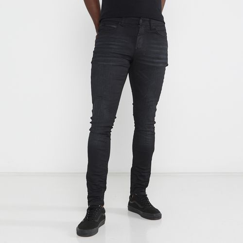 Harper Skinny Fit Coated Denim Jeans Black Cutty | South Africa | Zando