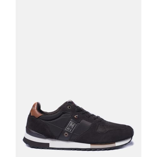 Men'sItali Premier Leather Seude Sneakers-Black Coffee Navigare | South ...