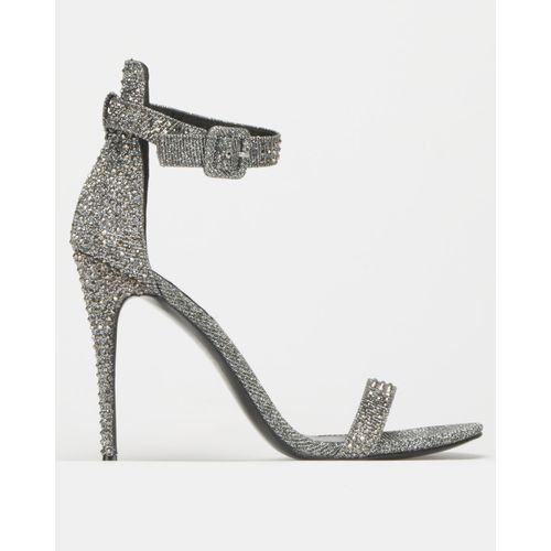 steve madden silver rhinestone heels