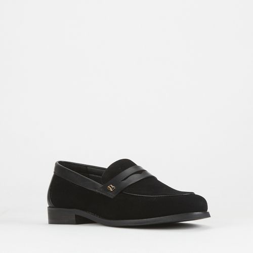 slip on shoes black leather