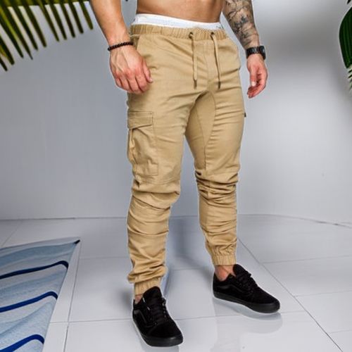 Men Casual Streetwear Joggers Cargo Pants Sweatpants Combat Sport Urban  Trousers 