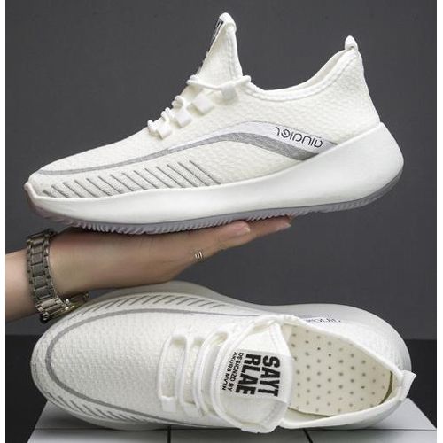 Men's casual fashion sneakers thick sole white Generic | Price in South ...