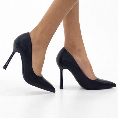 June 10Cm Sleek Stiletto Heel Court Shoes Black 3 LaMara Paris | South ...