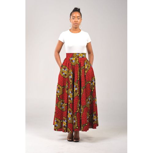 Khudu Flare Skirt Ankara Textiles | South Africa | Zando