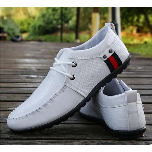 Men's casual leather boat shoes white Generic | Price in South Africa ...