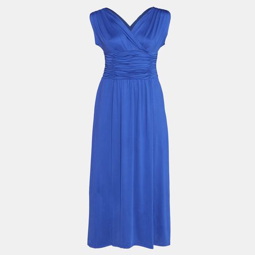 Curvy Mock Wrap Maxi Dress Cobalt Blue JAVING | South Africa | Zando