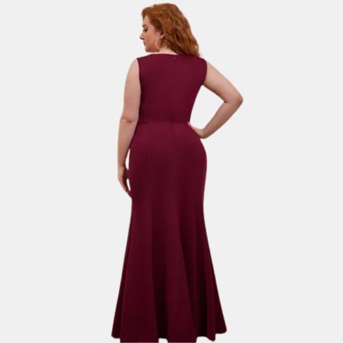 Amazon.com: Ever-Pretty Women's Cap Sleeve Ruched Lace A Line Round Neck  Chiffon Formal Dresses Evening Gowns Burgundy US : Clothing, Shoes & Jewelry