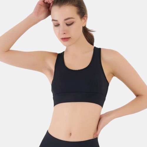 Kimberly Soft Sports Bra, Black  Comfortable High Support for