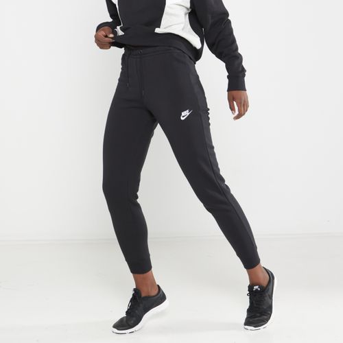 W Nsw Essential Mid Rise Fleece Slim Fit Pants Black Nike | South ...