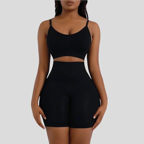 High Waisted Body Shaper Pants Black TruVon, South Africa