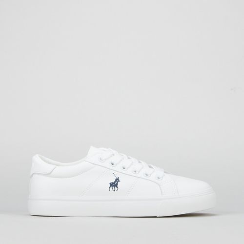 polo white leather sneakers