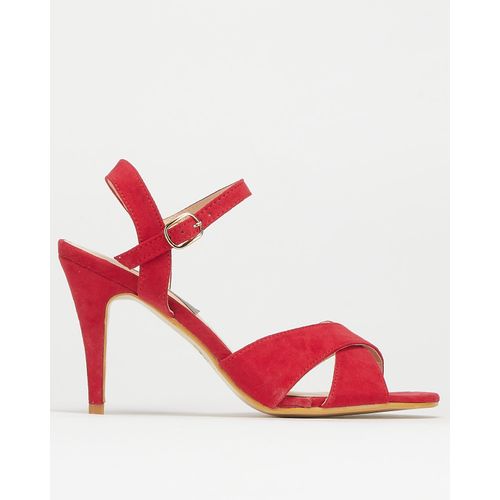 Cross Strap High Heels Red Utopia 