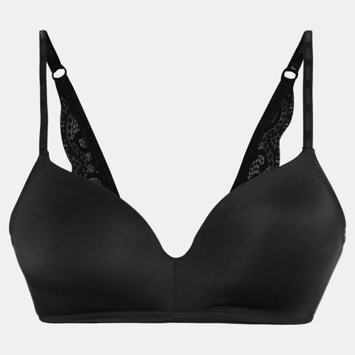 2PK Non-Wired A-Frame Bra MF & Lace With Branded Elastic Straps