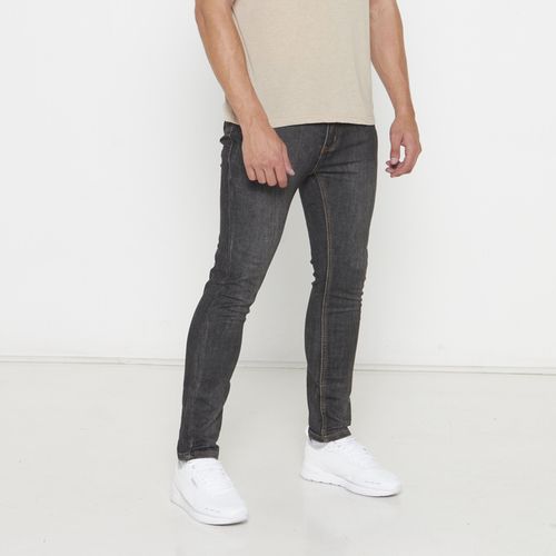 Men's Grey Slim Fit Stretch Jeans