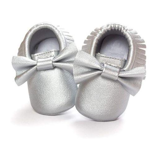 baby girl moccasins with bow