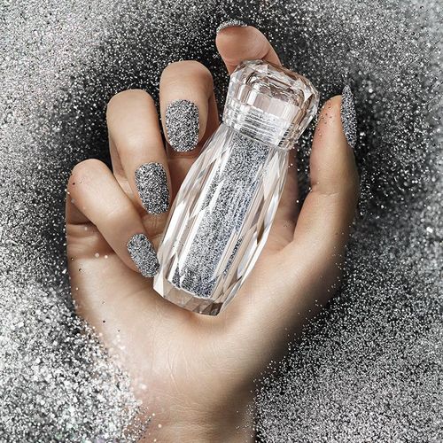 Black - Crystal Pixie - nails art 3D - VRISHAN