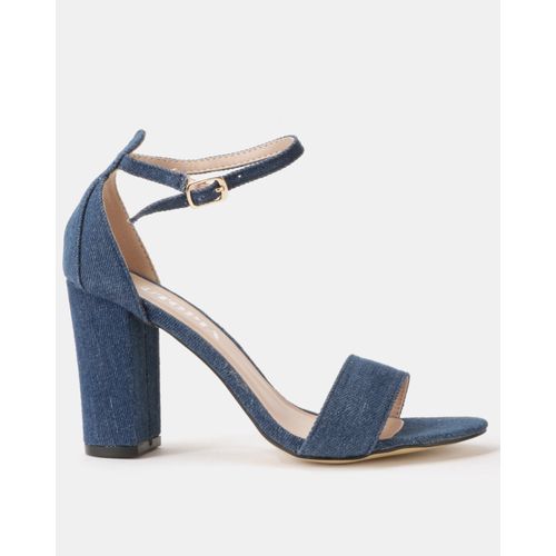 Block Heel Sandals Dark Denim Utopia 