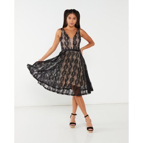 zando black formal dresses