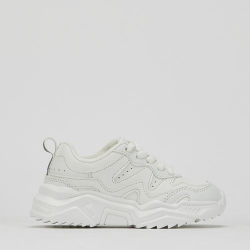 Young Kids Lace Up Sneaker - White Toughees | South Africa | Zando