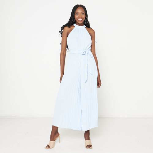 Pleated Jumpsuit Pale Blue JAVING | South Africa | Zando