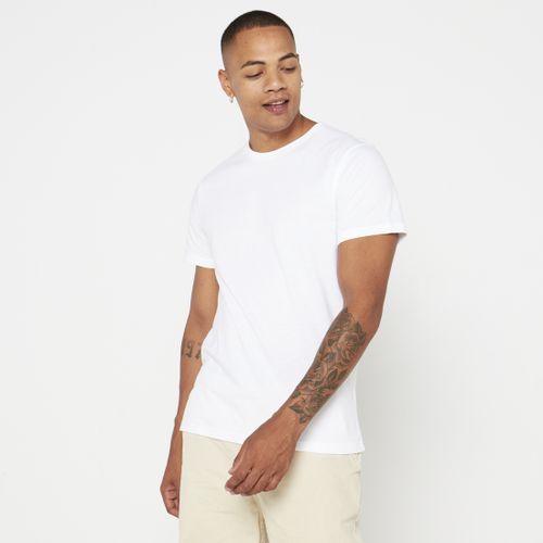 Real Short Sleeve Crew Neck Tee White Pick n Pay | South Africa | Zando